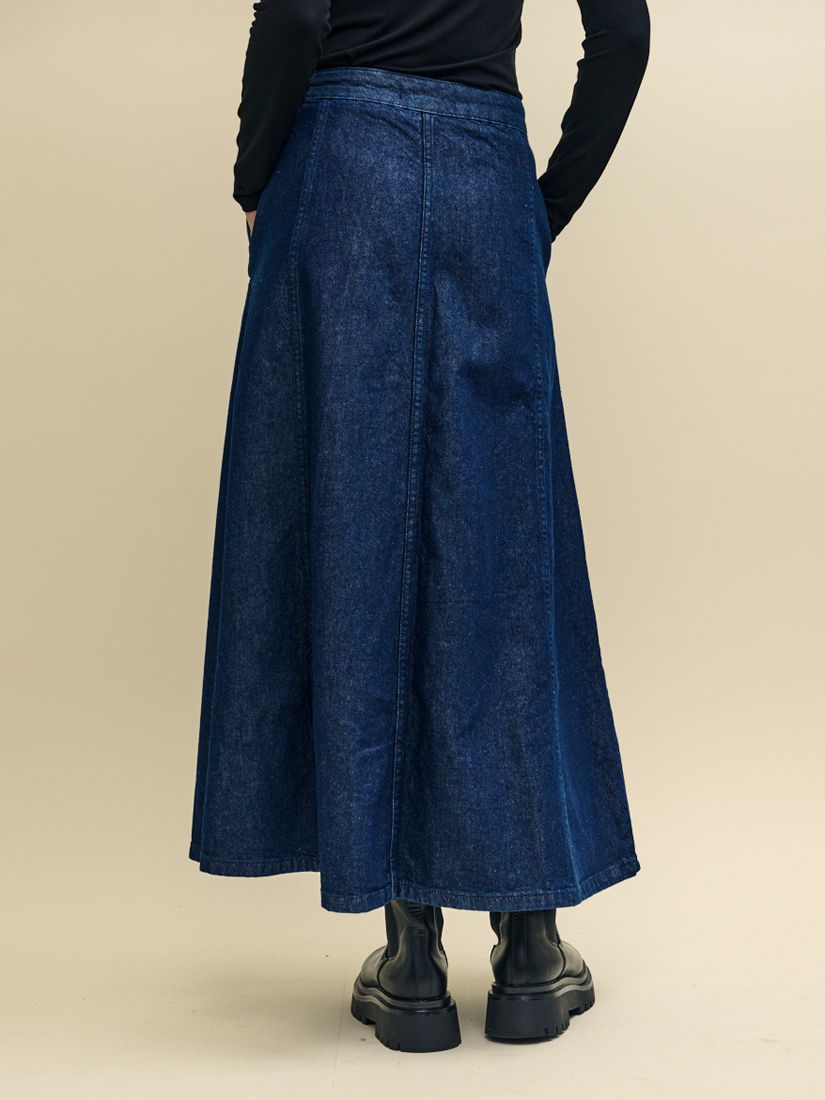 Nobody's Child Hampsted Denim Maxi Skirt, Blue at John Lewis & Partners
