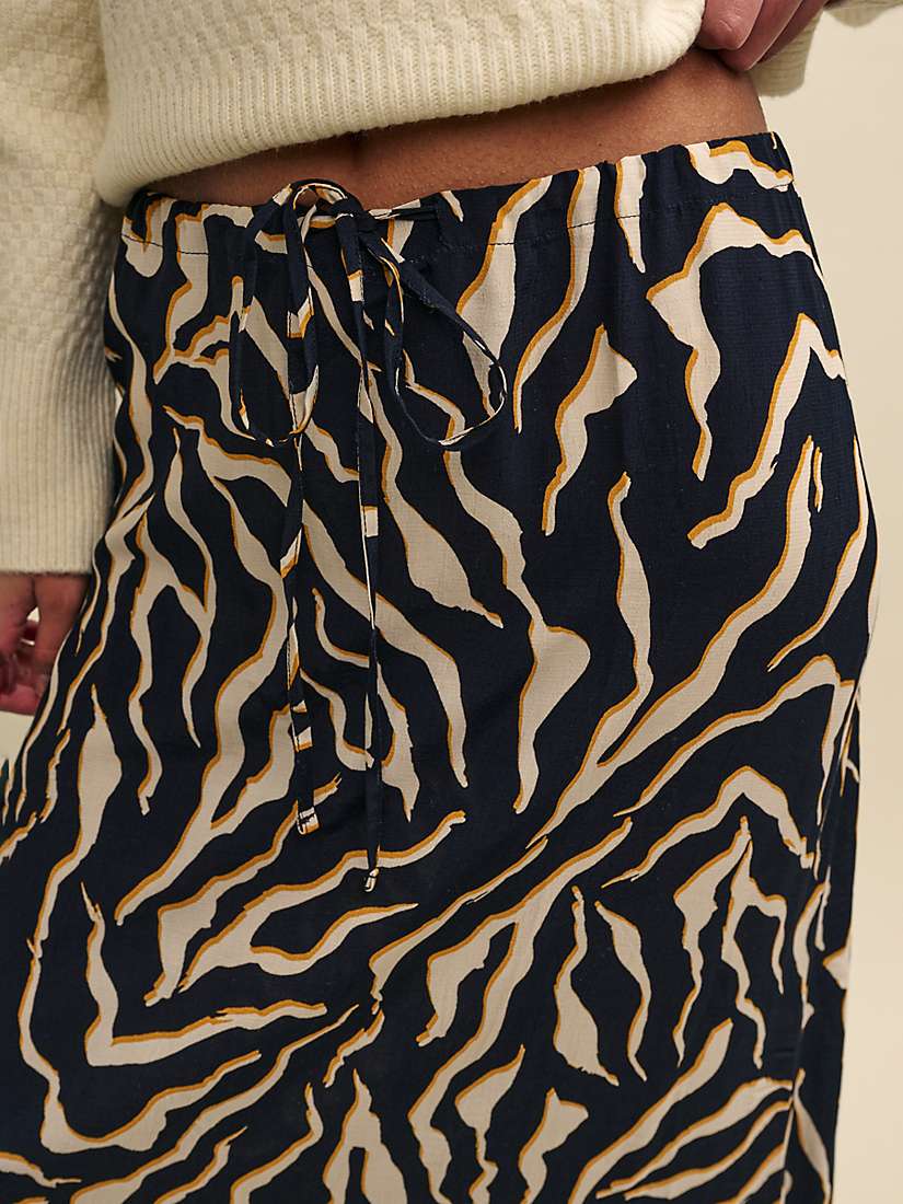 Buy Nobody's Child Petite Monie Valentina Zebra Midaxi Skirt, Black/Multi Online at johnlewis.com