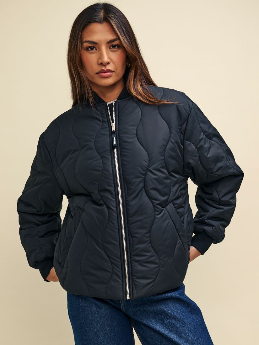 Buy Nobody's Child Bailey Quilted Bomber Jacket, Black Online at johnlewis.com