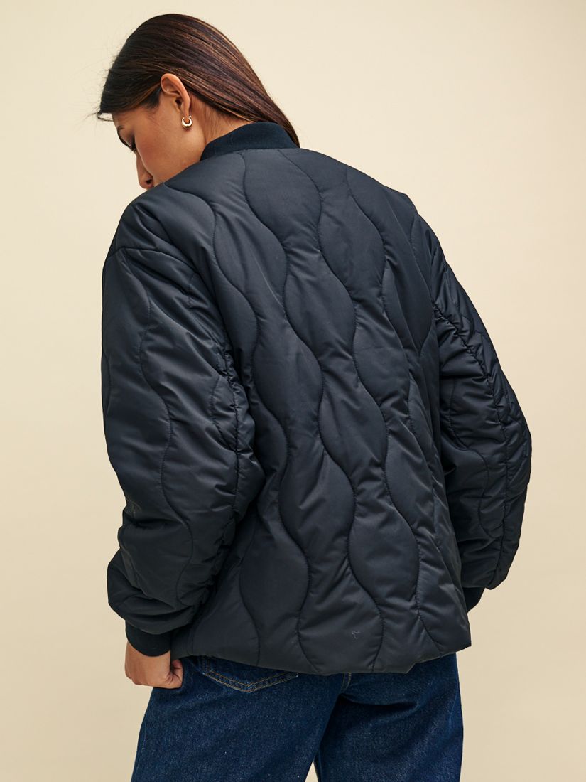 Buy Nobody's Child Bailey Quilted Bomber Jacket, Black Online at johnlewis.com