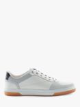 Dune Thorin Leather Lace Up Trainers, White