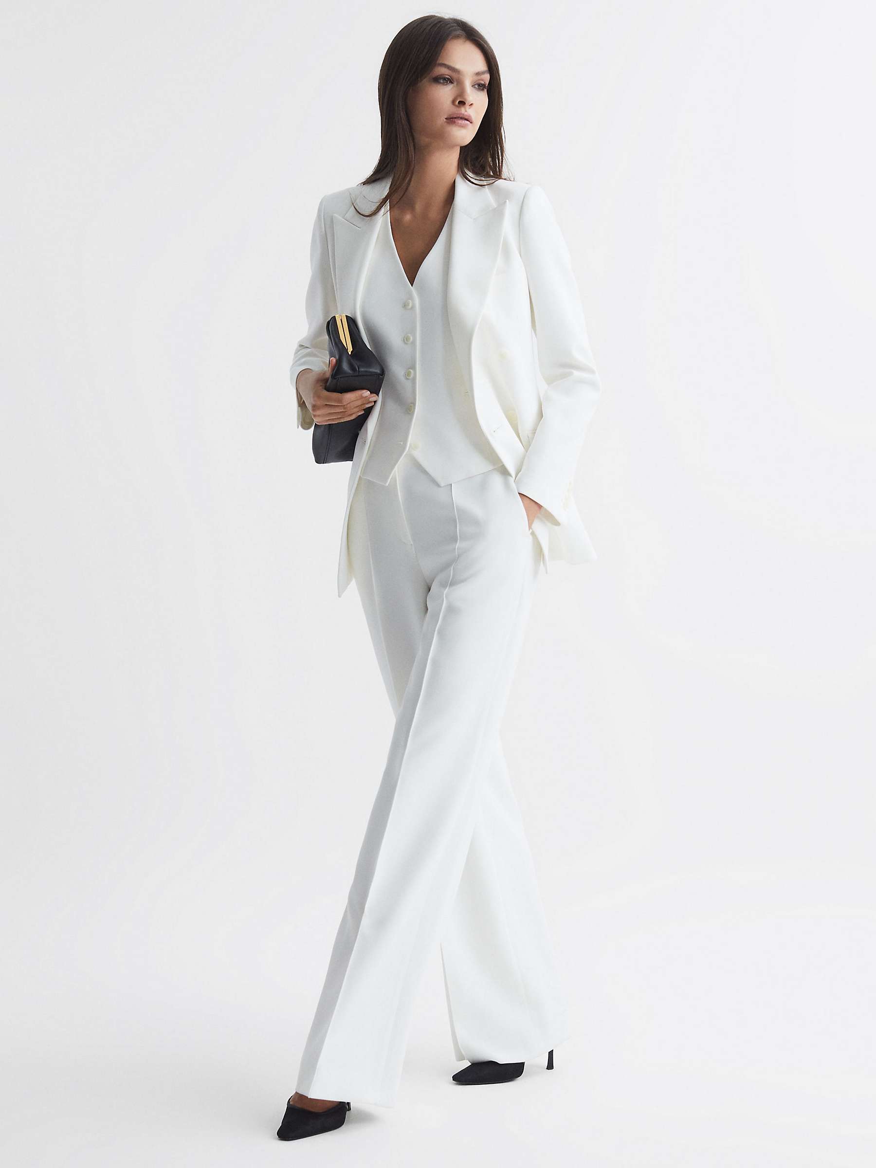Buy Reiss Sienna Waistcoat, White Online at johnlewis.com