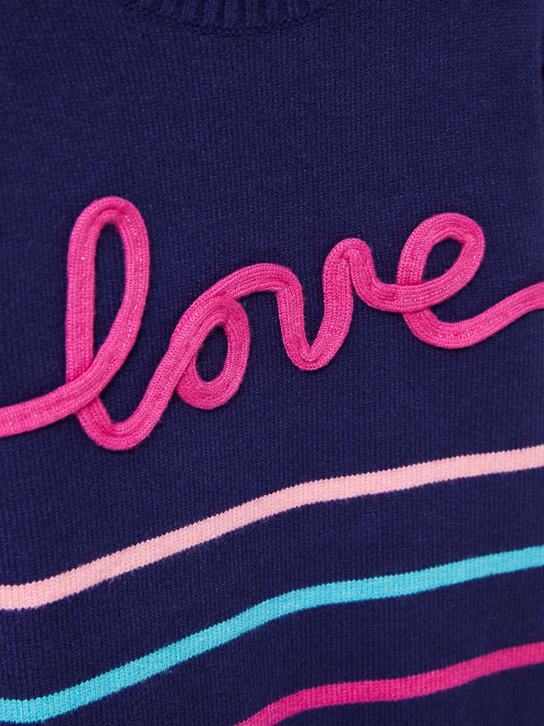 Buy Crew Clothing Kids' Love Motif Striped Jumper, Multi Online at johnlewis.com
