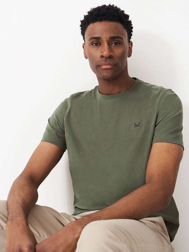 Crew Clothing Classic Cotton T-Shirt, Olive