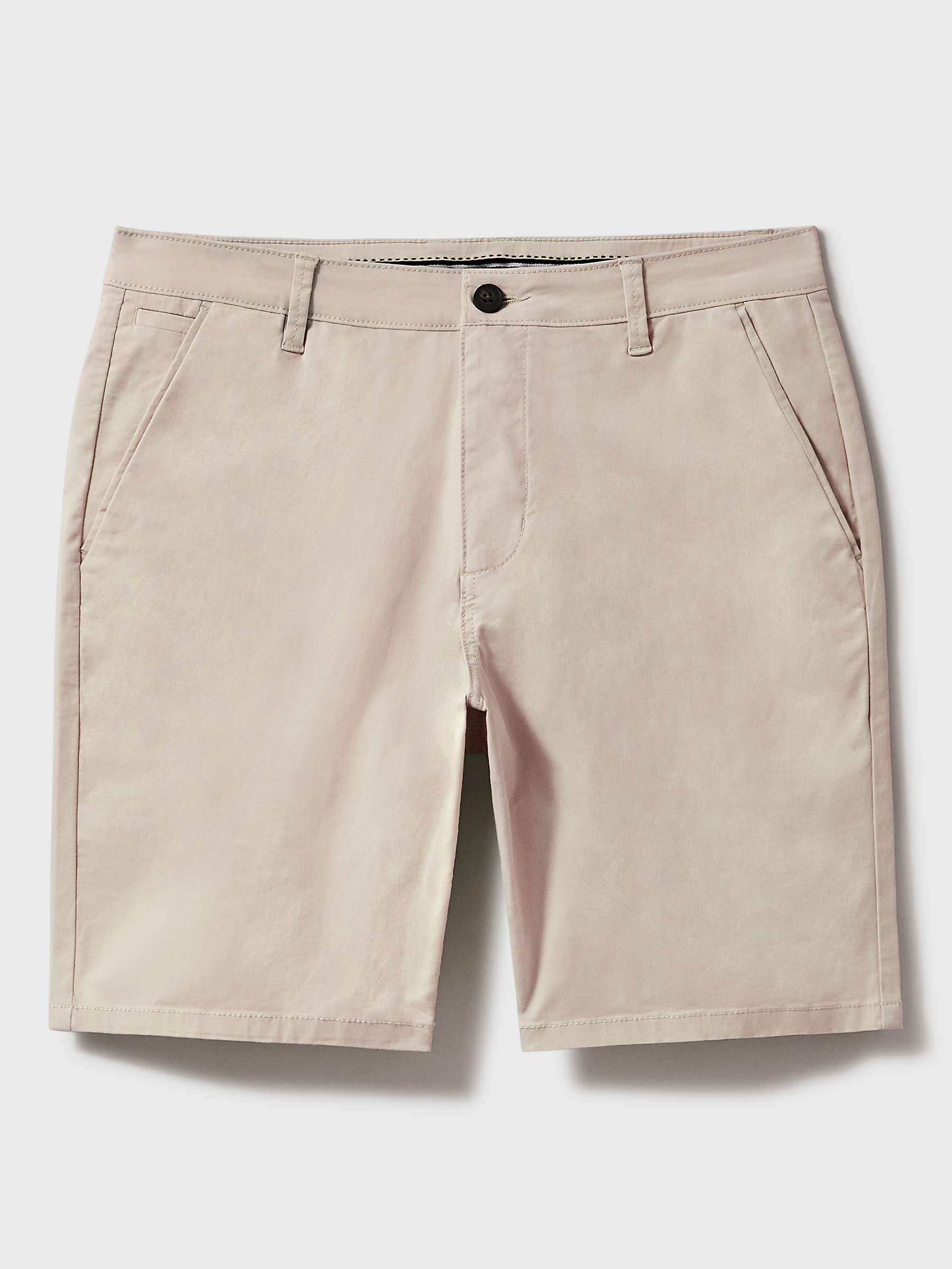 Buy Crew Clothing Bermuda Stretch Chino Shorts, Stone Online at johnlewis.com
