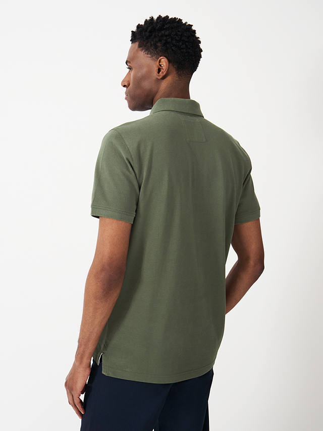 Crew Clothing Classic Pique Polo Shirt, Olive Green