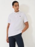 Crew Clothing Classic Pique Cotton Polo Shirt, White