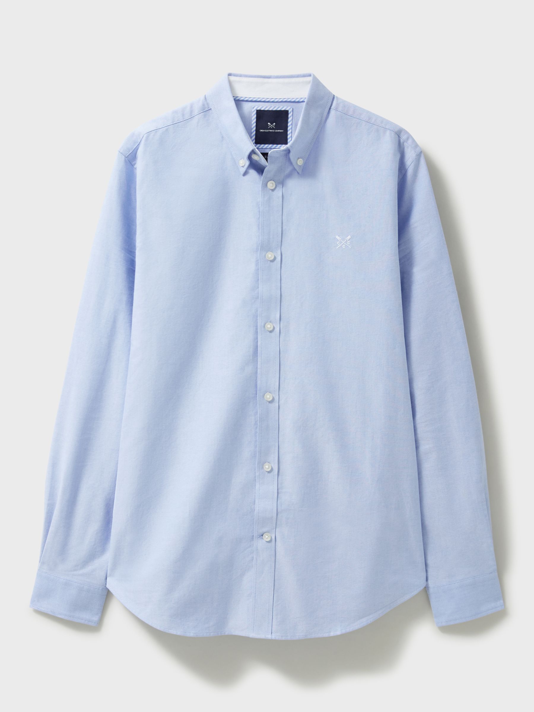 Crew Clothing Slim Fit Oxford Shirt, Light Blue, L