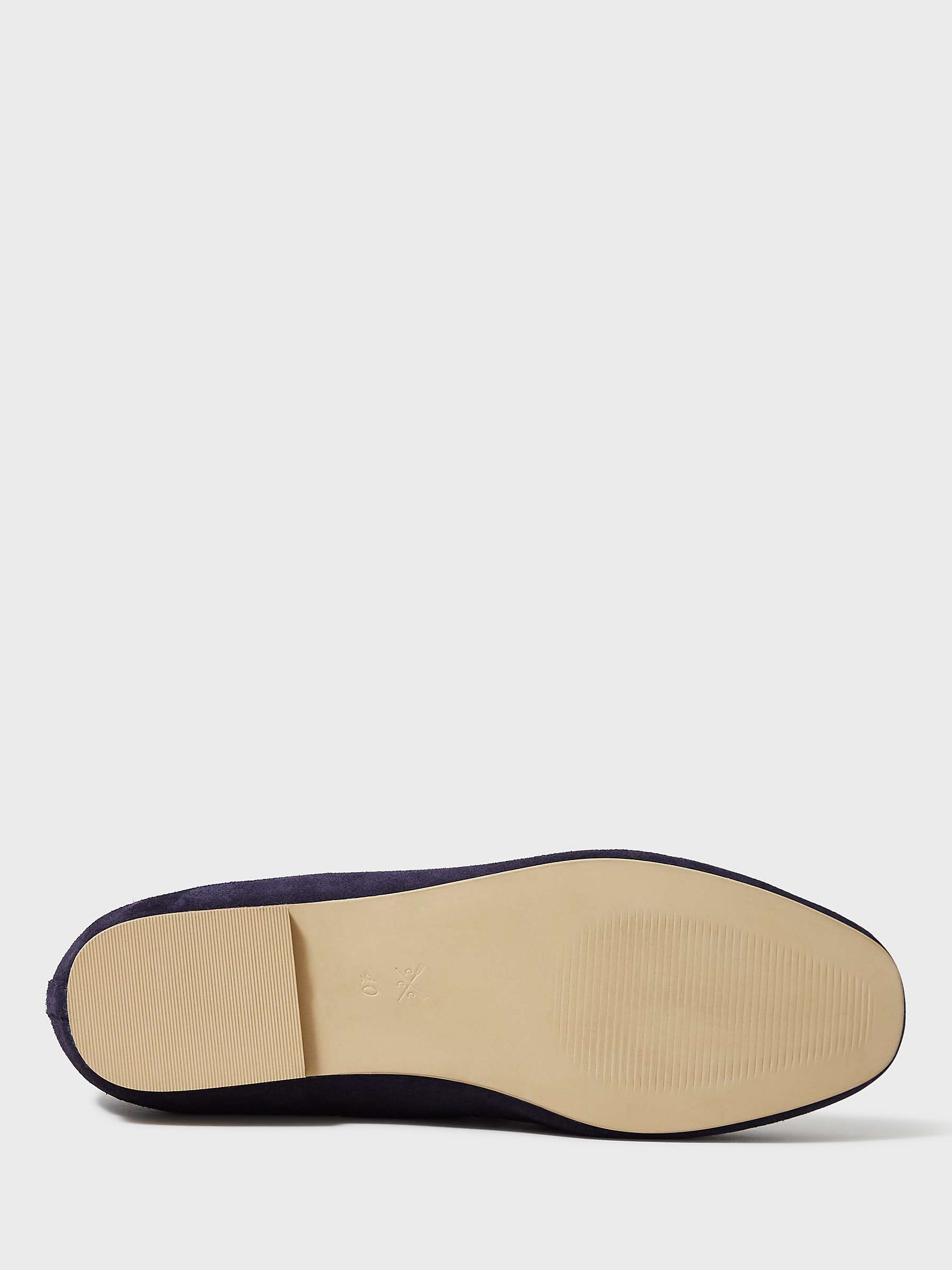 Buy Crew Clothing Suede Casual Loafers, Navy Blue Online at johnlewis.com