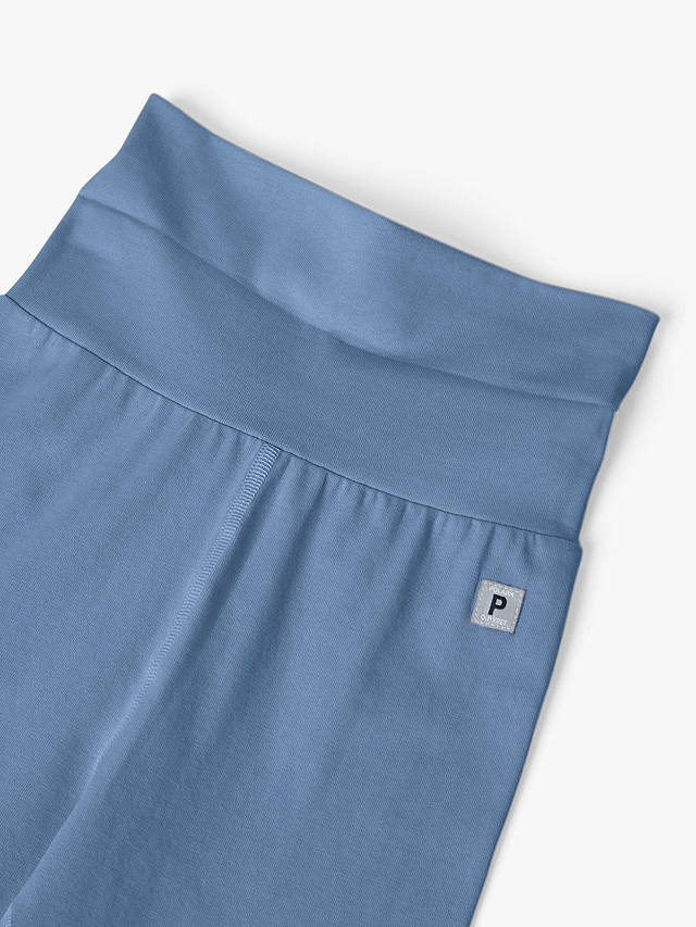 Polarn O. Pyret Baby GOTS Organic Cotton Blend Trousers, Coronet Blue