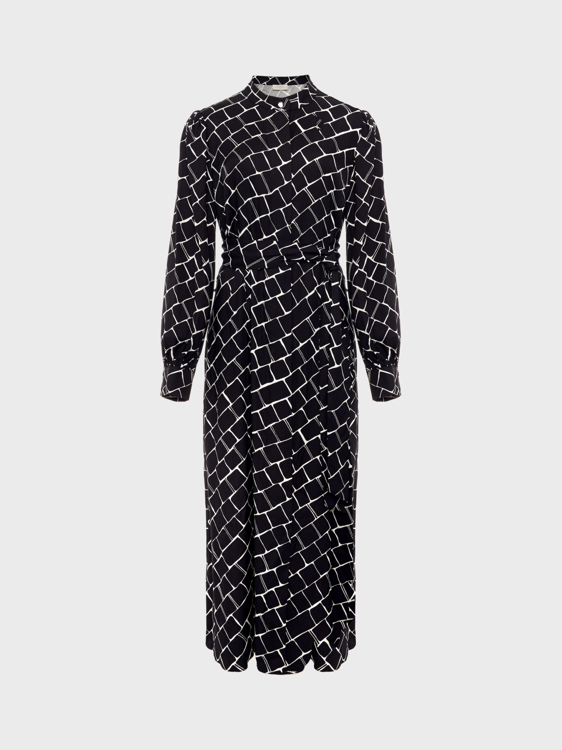 Buy Hobbs Petite Kalani Midi Dress, Navy/Ivory Online at johnlewis.com