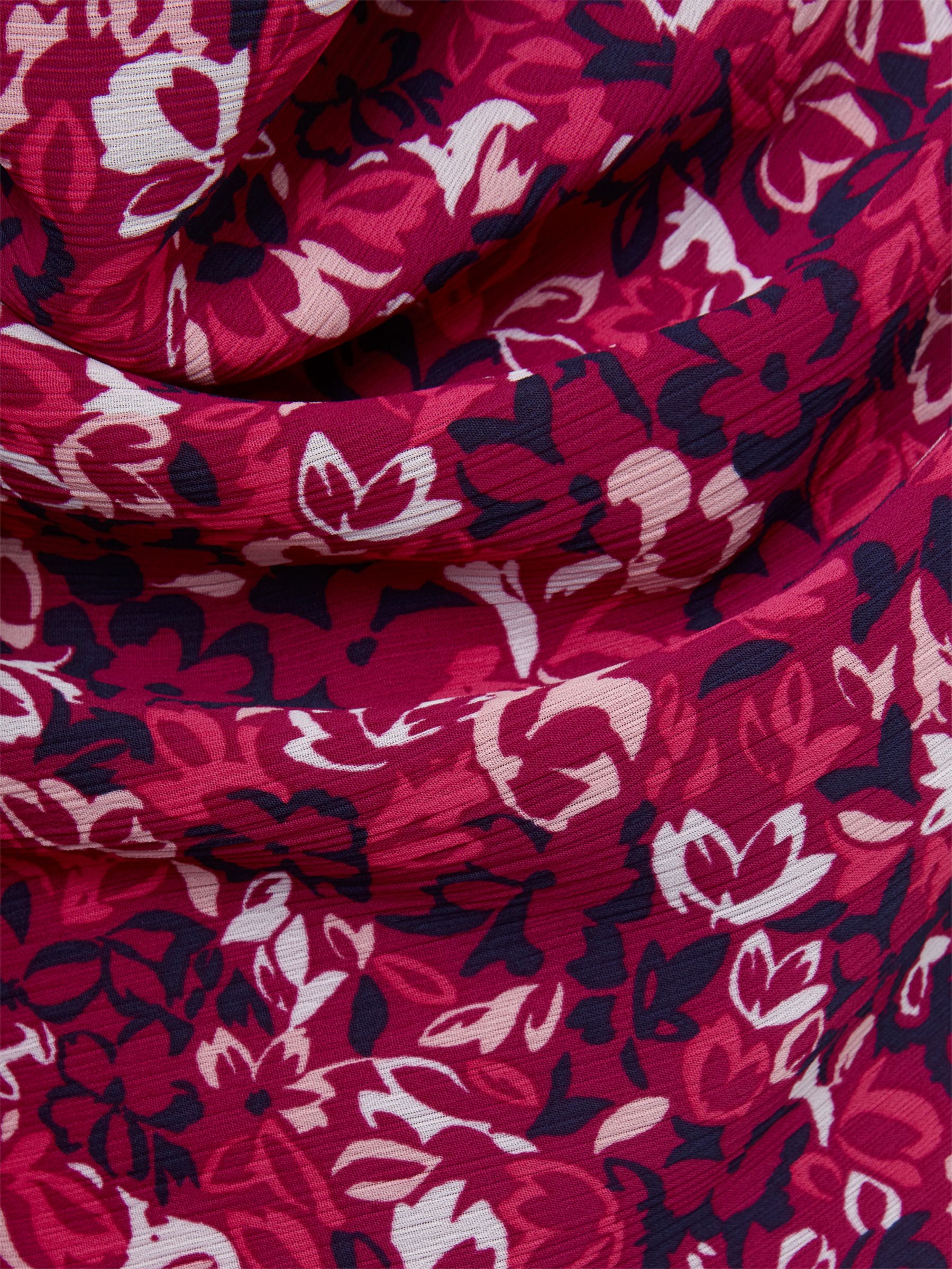 Buy Hobbs Elaina Floral Knee- Length Dress, Purple/Multi Online at johnlewis.com