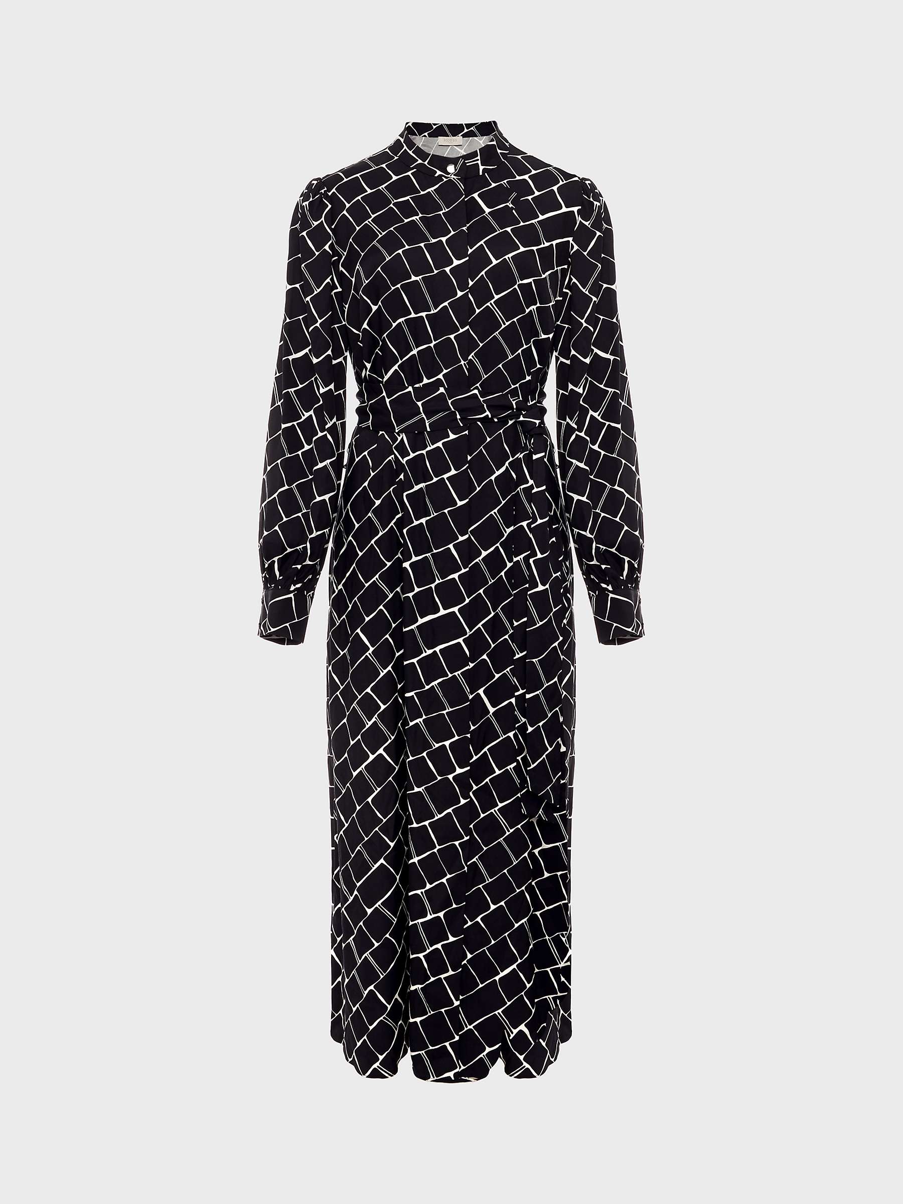 Buy Hobbs Kalani Midi Dress, Navy/Ivory Online at johnlewis.com