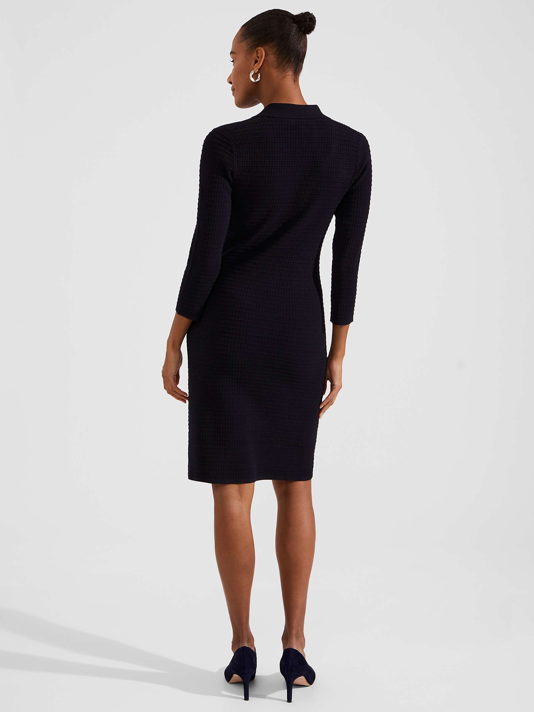 Buy Hobbs Joella Knitted Mini Dress, Navy Online at johnlewis.com
