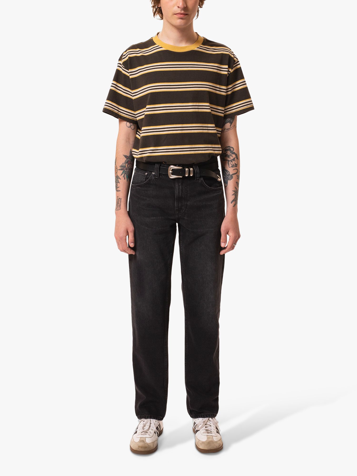 Nudie Jeans Leif Stripe T-Shirt, Multi, XL