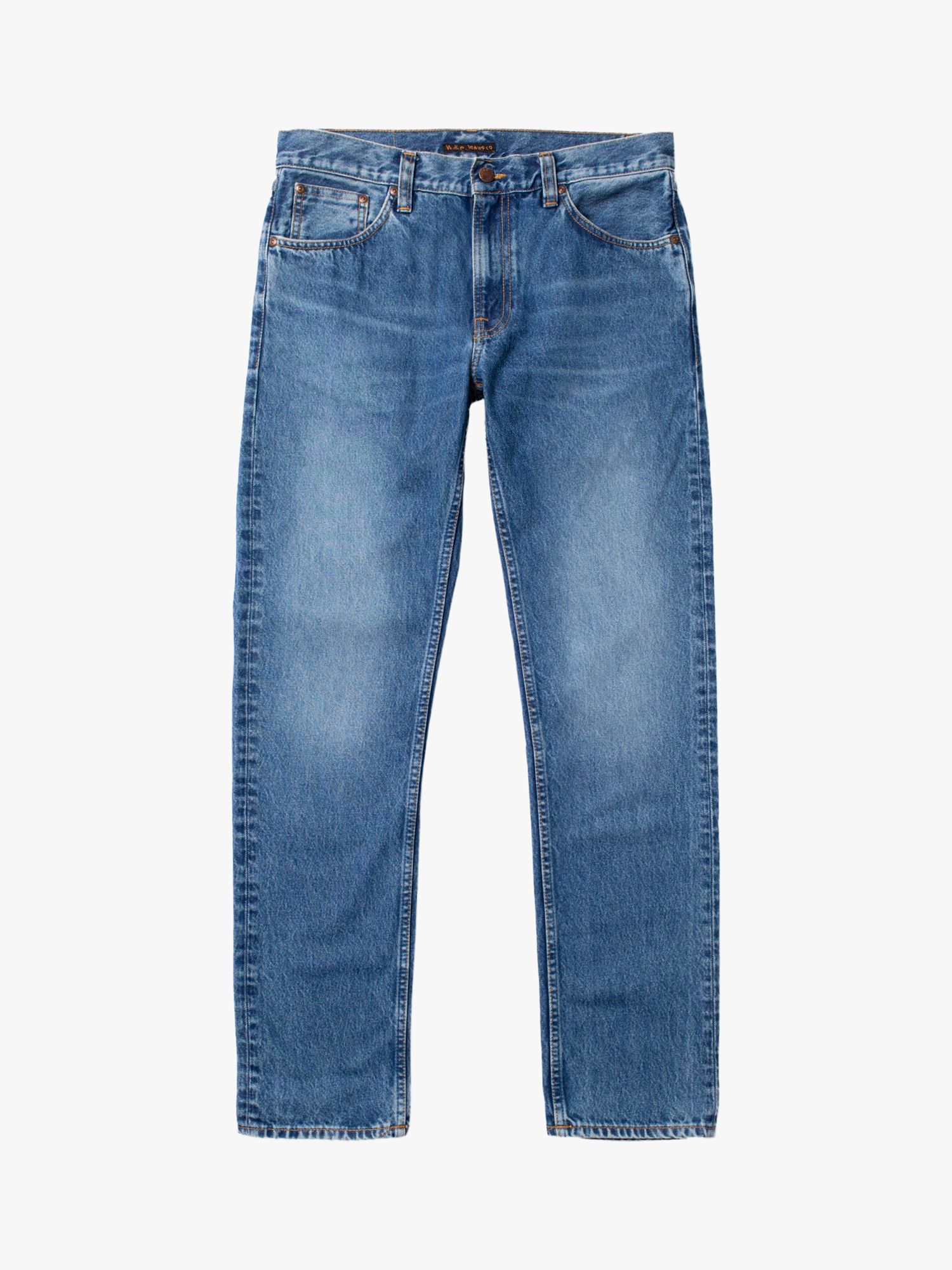 Nudie Jeans Gritty Jackson Regular Fit Jeans, Blue at John Lewis & Partners