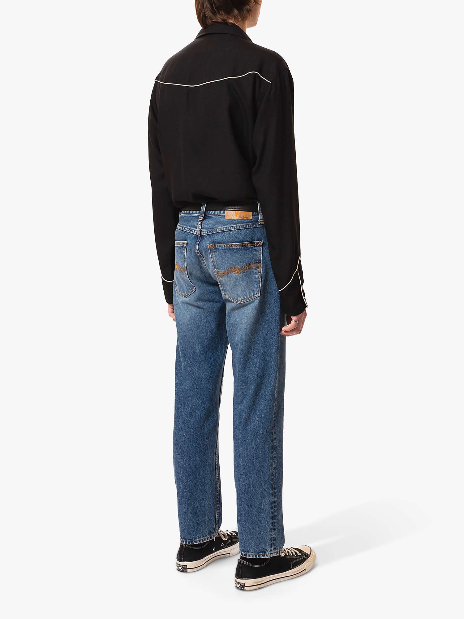 Buy Nudie Jeans Gritty Jackson Regular Fit Jeans, Blue Online at johnlewis.com