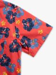 Nudie Jeans Arthur Flower Shirt, Red/Multi