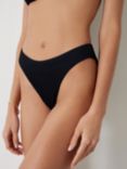 HUSH Heidi High Leg Ribbed Bikini Bottoms