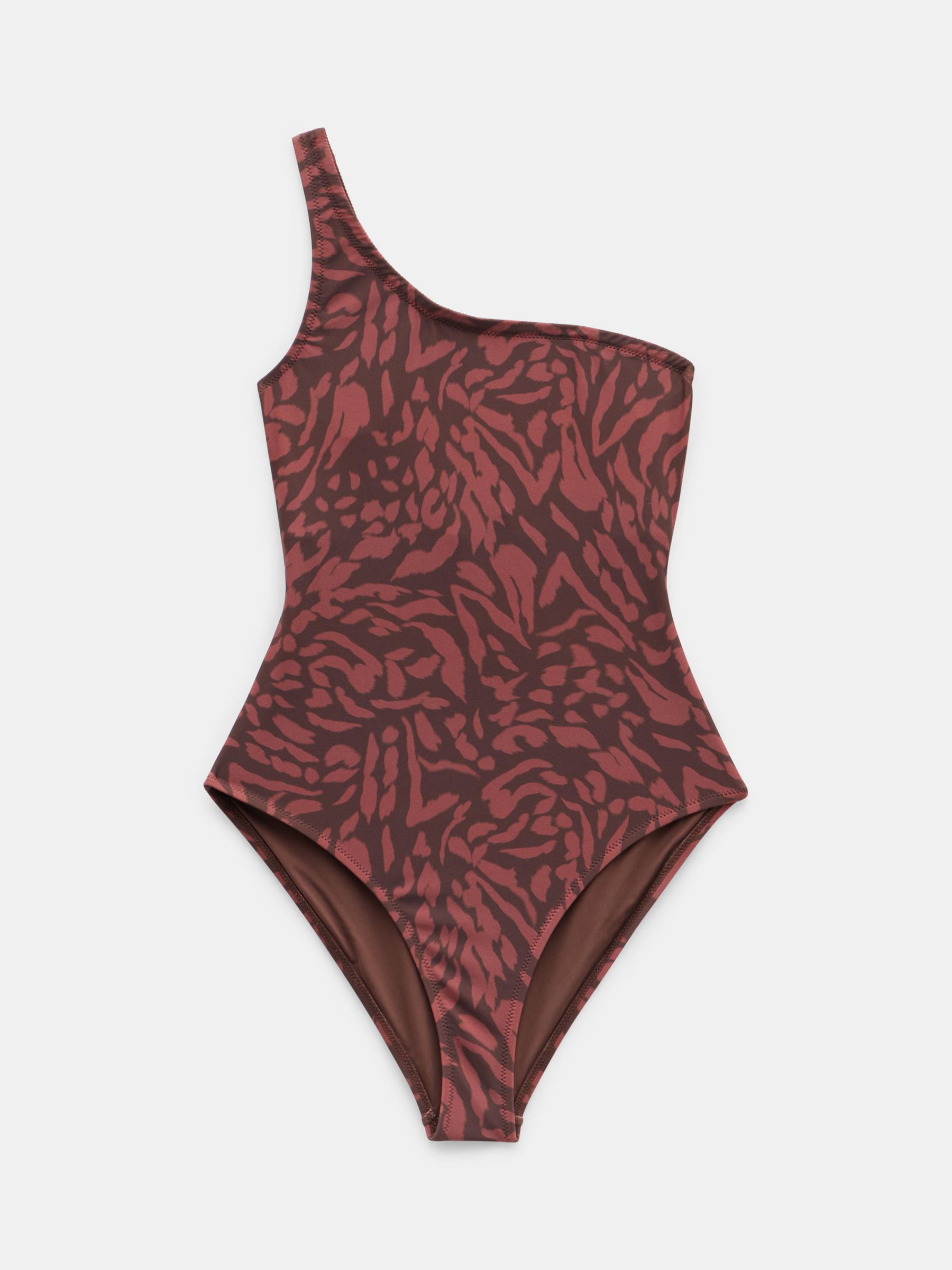HUSH Oakley Asymmetric Swimsuit, Multi, 10
