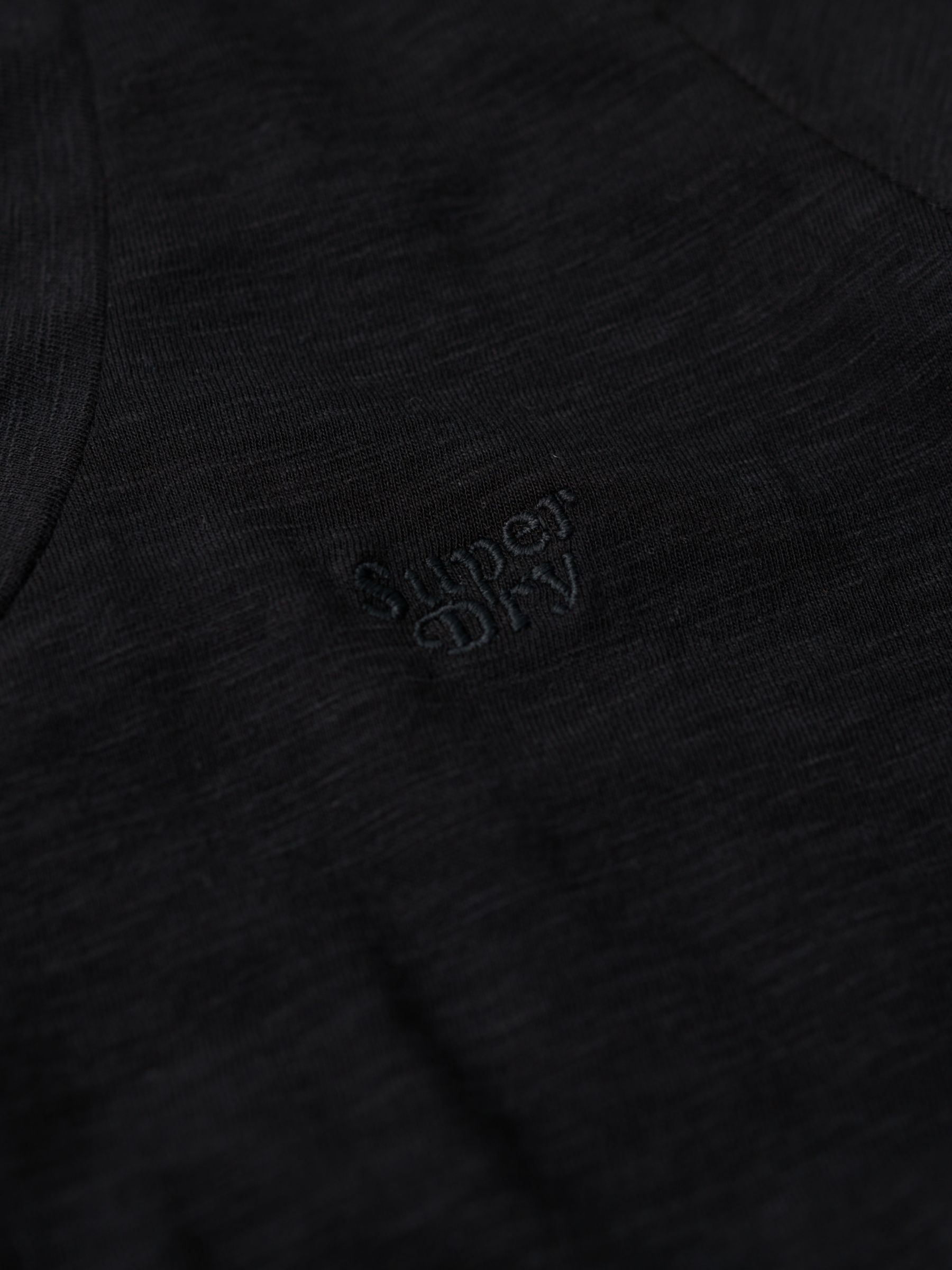 Superdry Scoop Neck T-Shirt, Black at John Lewis & Partners
