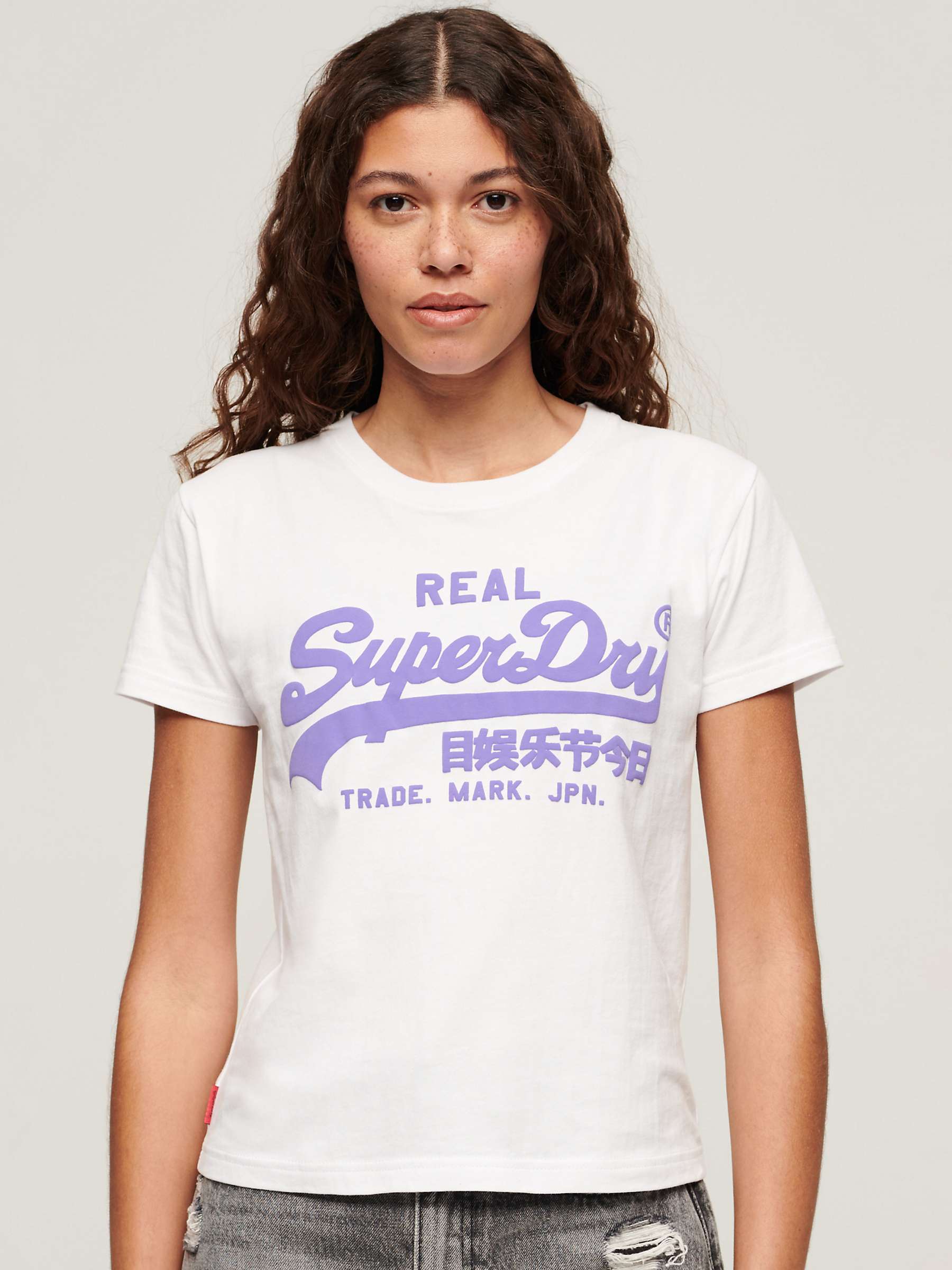 Buy Superdry Neon Graphic Fitted T-Shirt Online at johnlewis.com