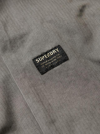 Superdry Embroidered Lightweight Jacket, Washed Charcoal