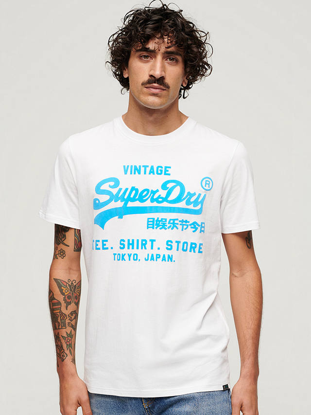Superdry Vintage Logo Neon T-Shirt, Optic