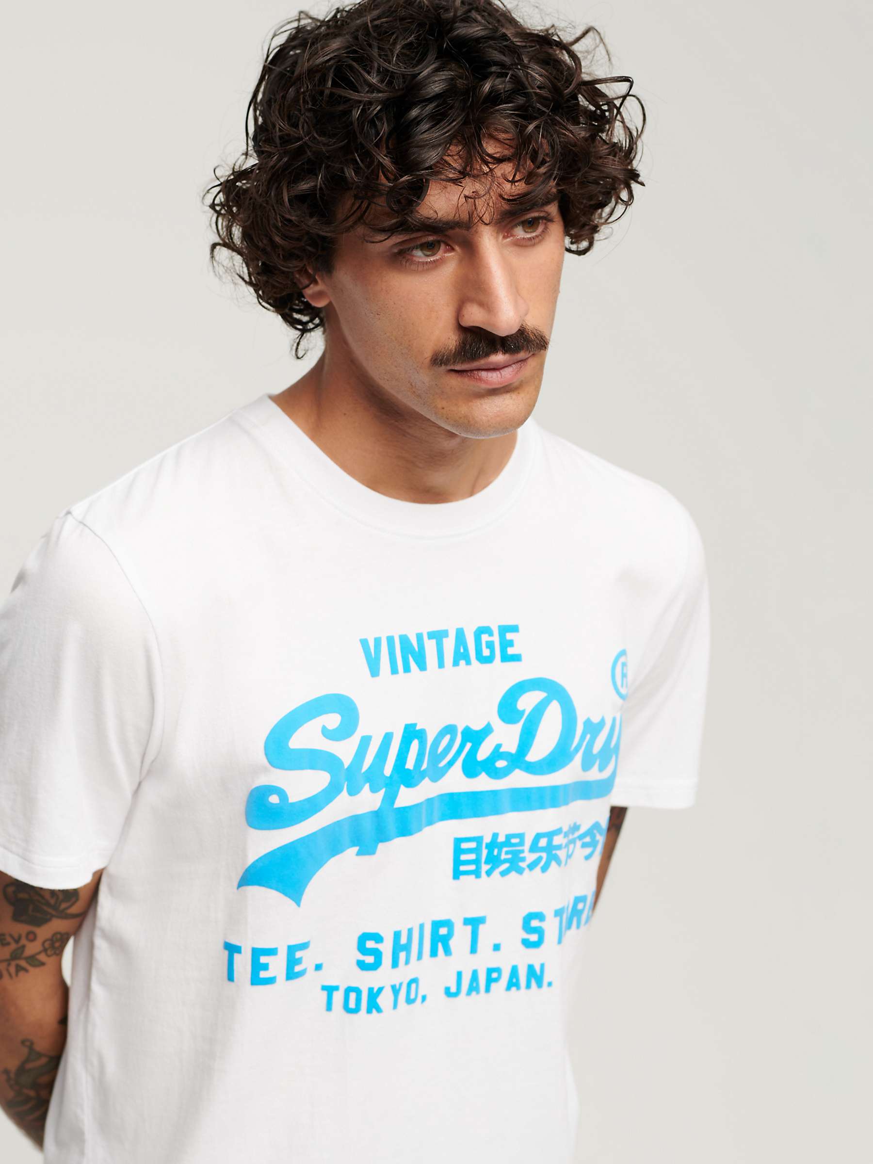 Buy Superdry Vintage Logo Neon T-Shirt Online at johnlewis.com