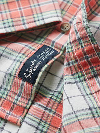 Superdry Organic Cotton Vintage Check Shirt, Optic/Multi