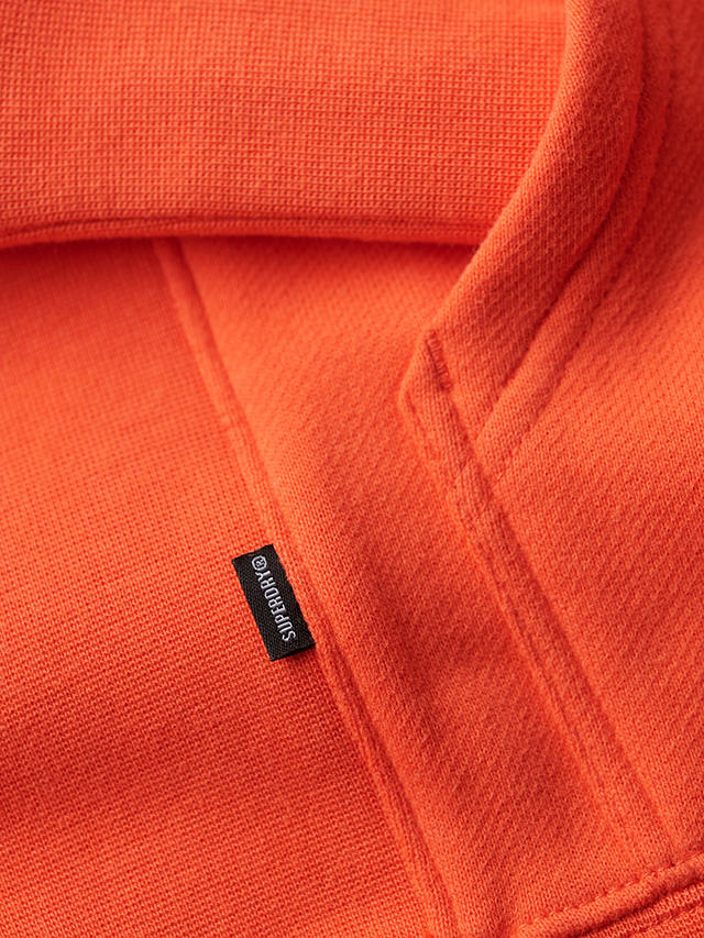 Superdry Sportswear Embossed Loose Fit Hoodie, Orange