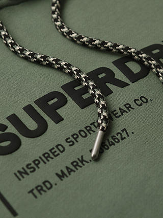 Superdry Overhead Utility Sport Logo Loose Hoodie, Khaki