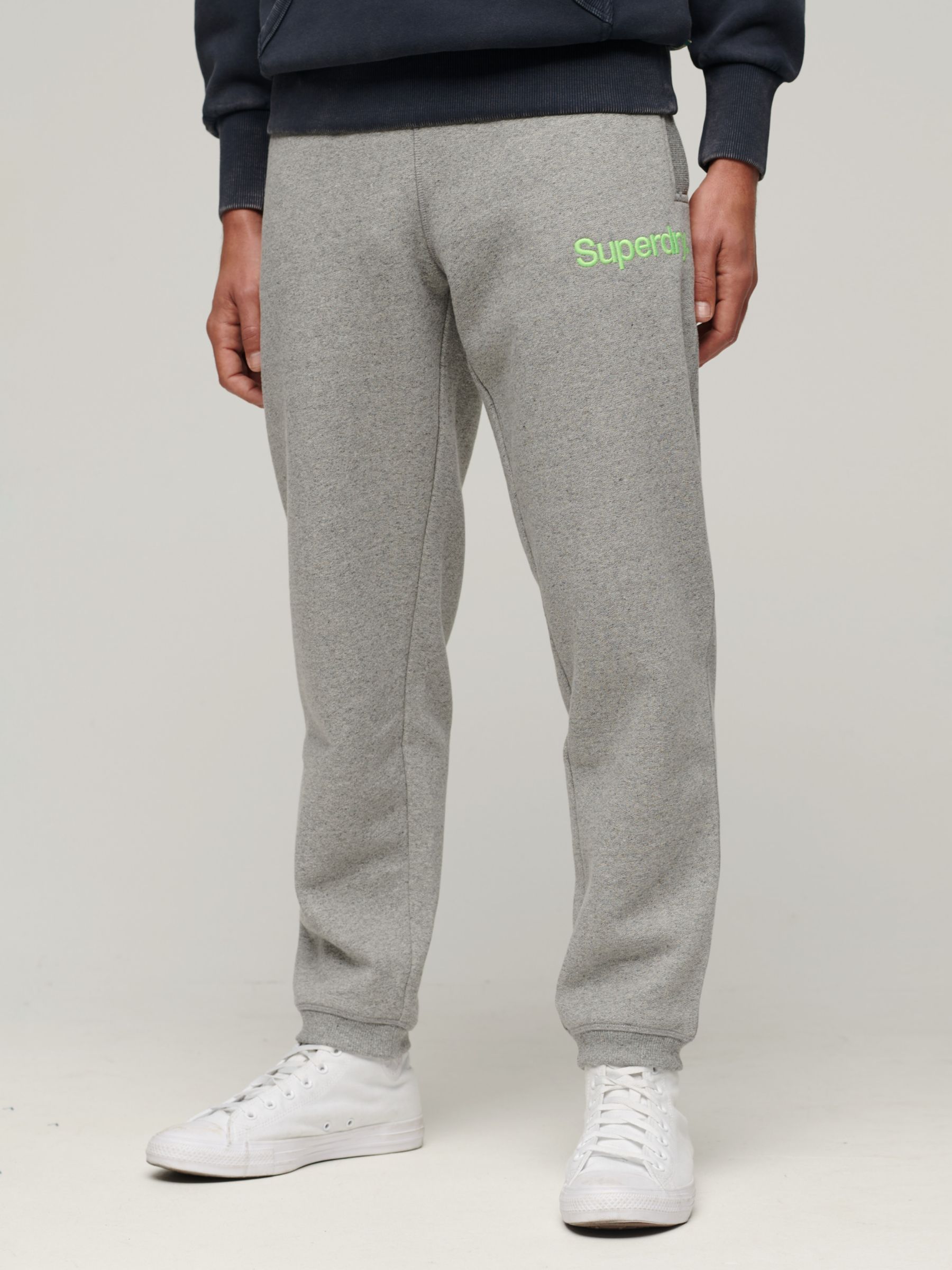 Buy Superdry Cor Logo Classic Wash Joggers, True Grit Online at johnlewis.com