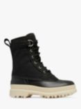 SOREL Caribou Royal Canvas Waterproof Snow Boots, Black