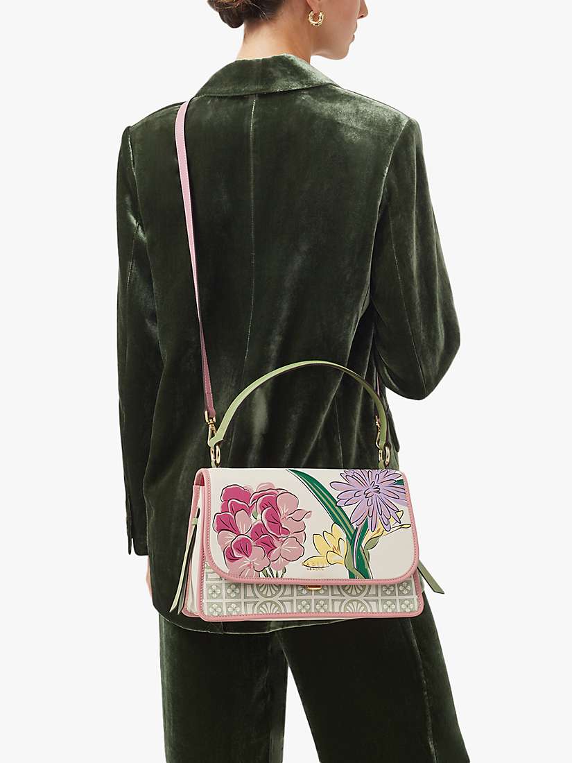 Buy Radley The Rhs Collection Medium Flapover Grab Bag, Chalk Online at johnlewis.com