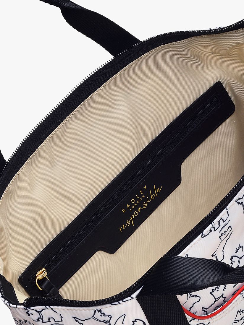 Buy Radley 24/7 Sketch Street Medium Zip Top Backpack, Chalk Online at johnlewis.com