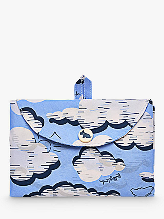 Radley Sketchy Clouds Responsible Foldaway Bag, Sky Blue