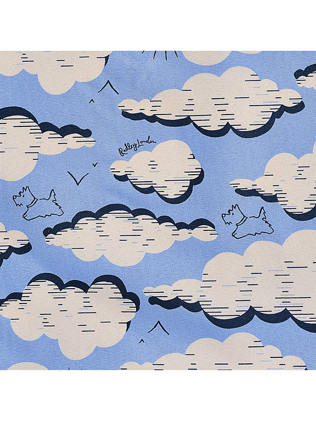Radley Sketchy Clouds Responsible Foldaway Bag, Sky Blue