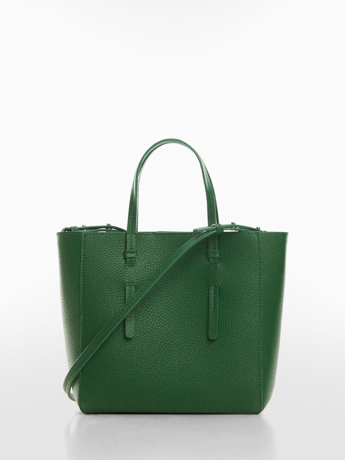 Mango Peonia Tote Bag, Bright Green at John Lewis & Partners