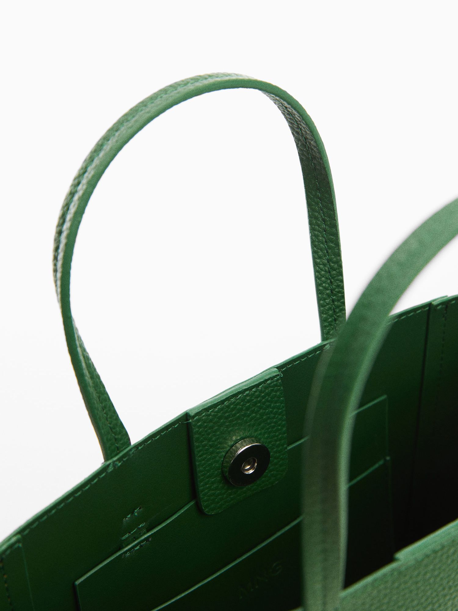Mango Peonia Tote Bag, Bright Green, One Size