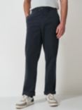 Crew Clothing Straight Fit Chinos, Gloss Black