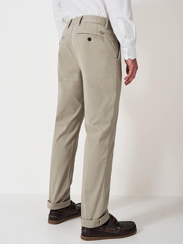 Crew Clothing Straight Fit Chinos, Taupe
