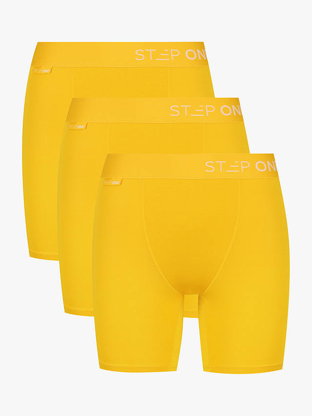 Step One Bamboo Body Shorts, Pack of 3, Cheeky Cheddars