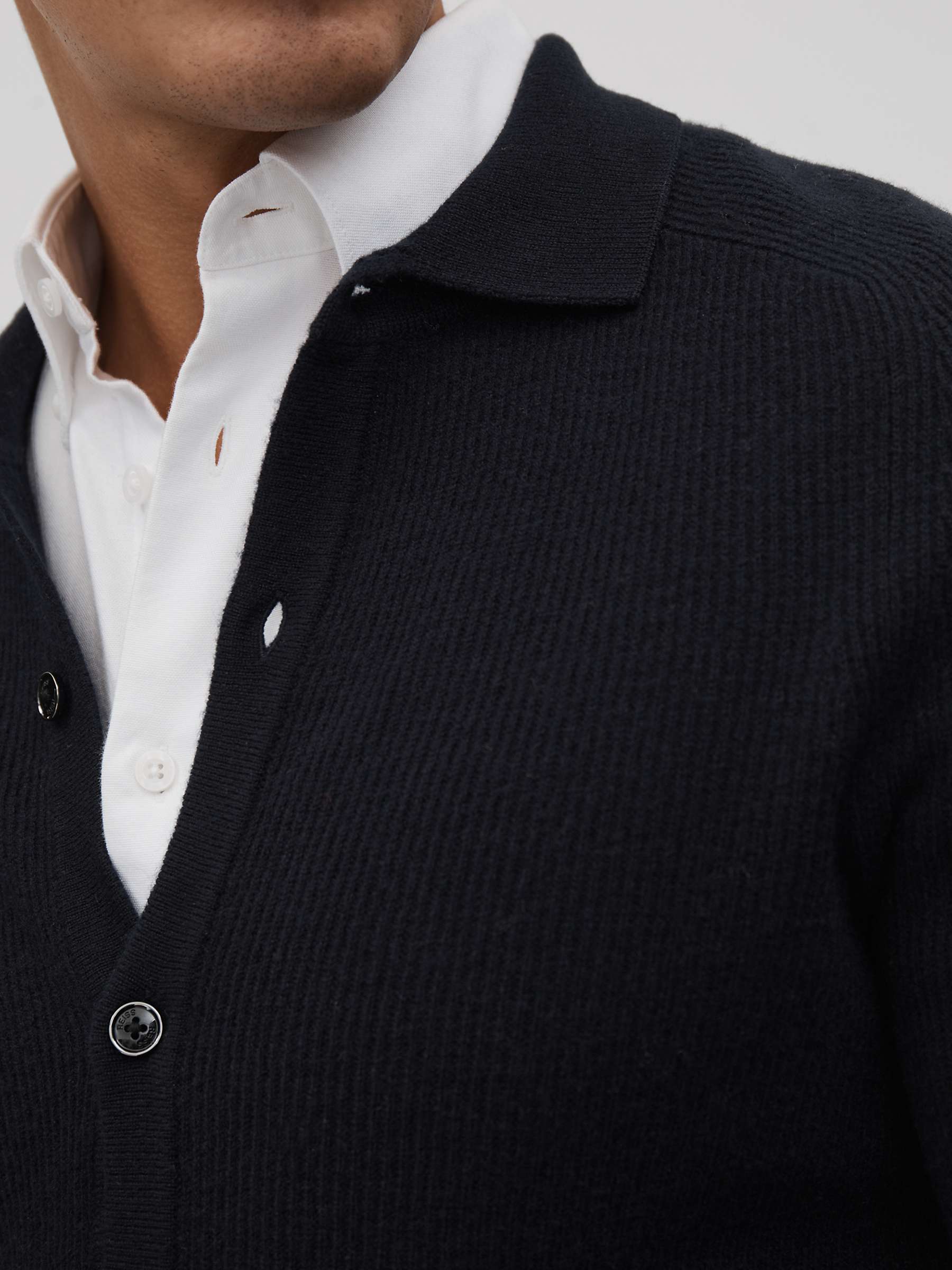 Buy Reiss Kiedler Long Sleeve Button Through Cardigan Online at johnlewis.com