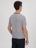 Reiss Keats Short Sleeve Stripe T-Shirt, Navy/White