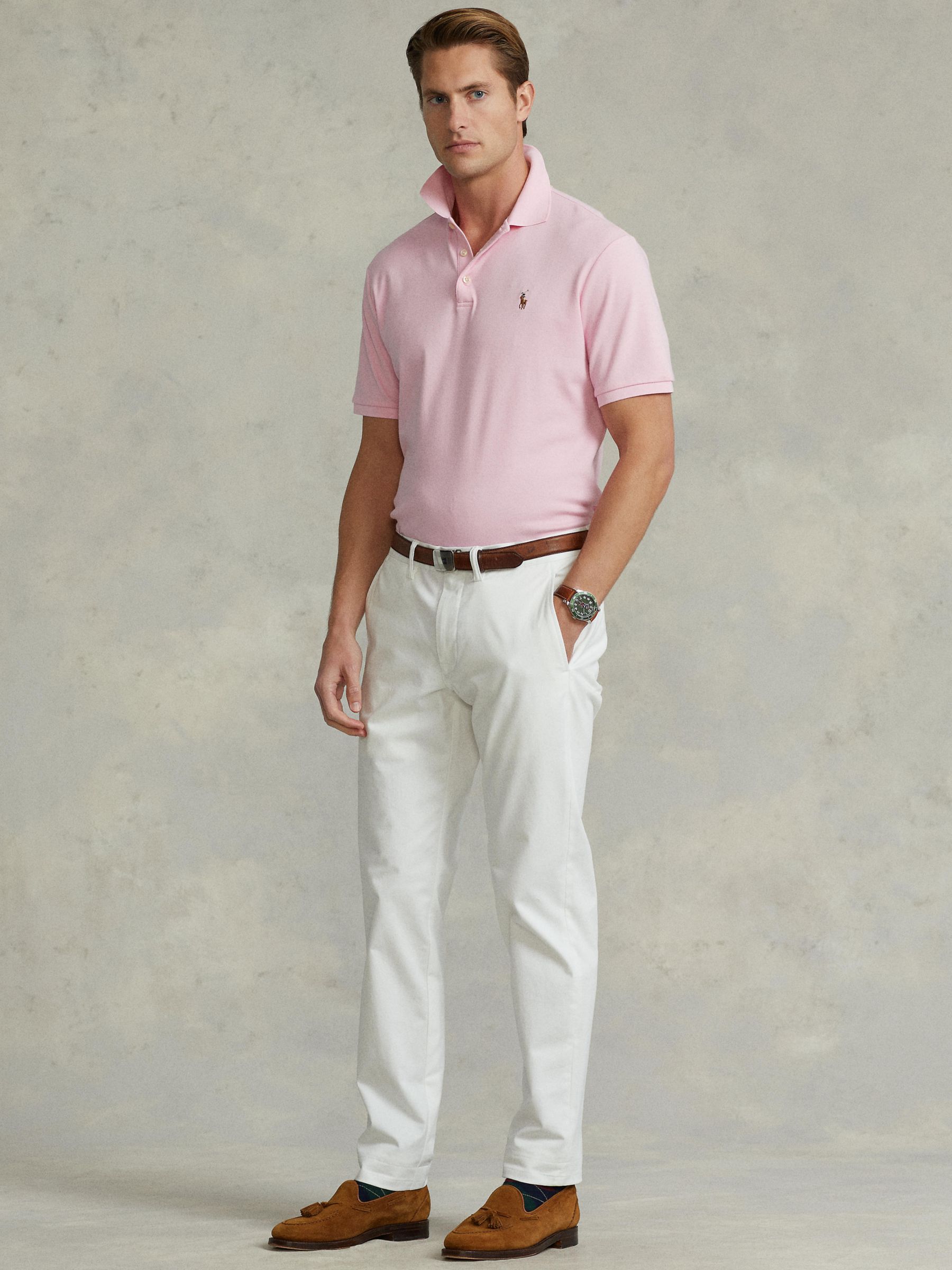 Polo Ralph Lauren SLIM FIT - Polo shirt - carmel pink/pink