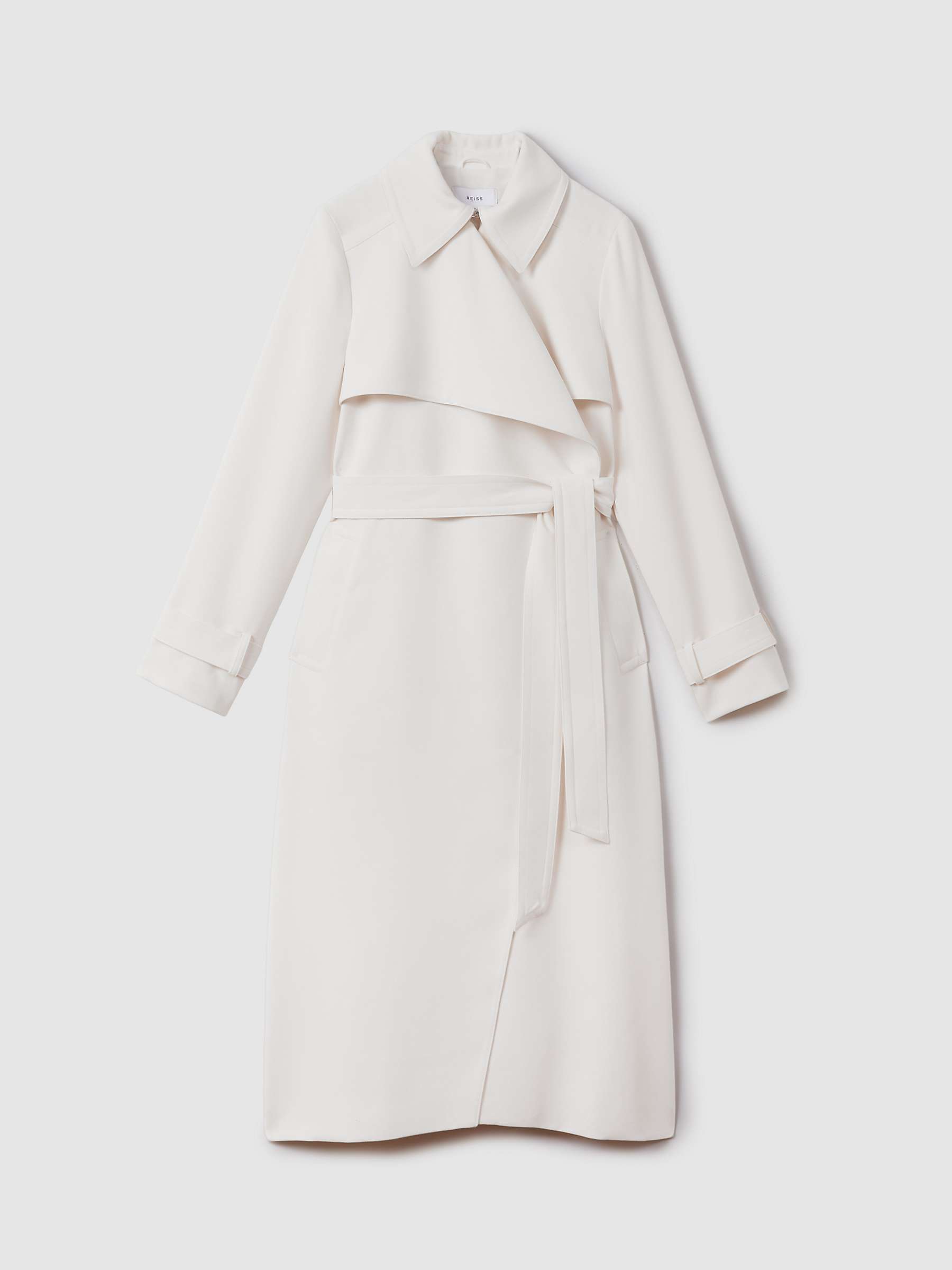 Buy Reiss Etta Fluid Trench Coat, White Online at johnlewis.com