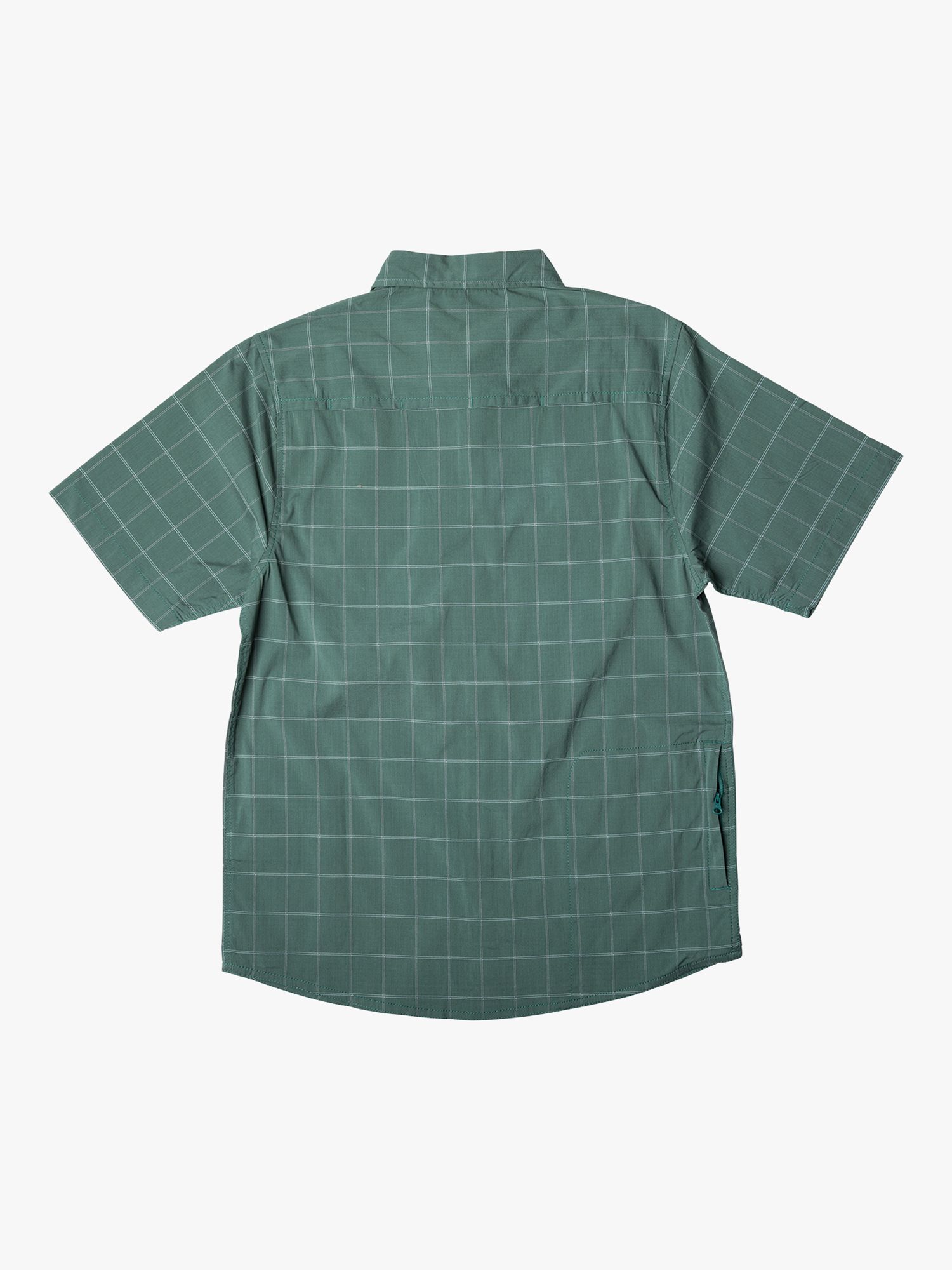 KAVU Shore Is Fun Cotton Blend Check Shirt, Green, S