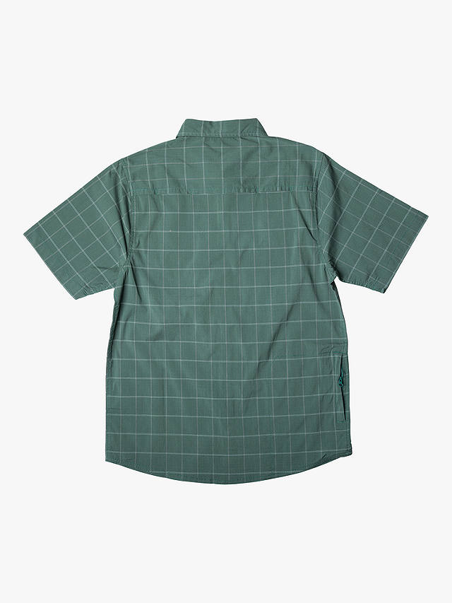 KAVU Shore Is Fun Cotton Blend Check Shirt, Green