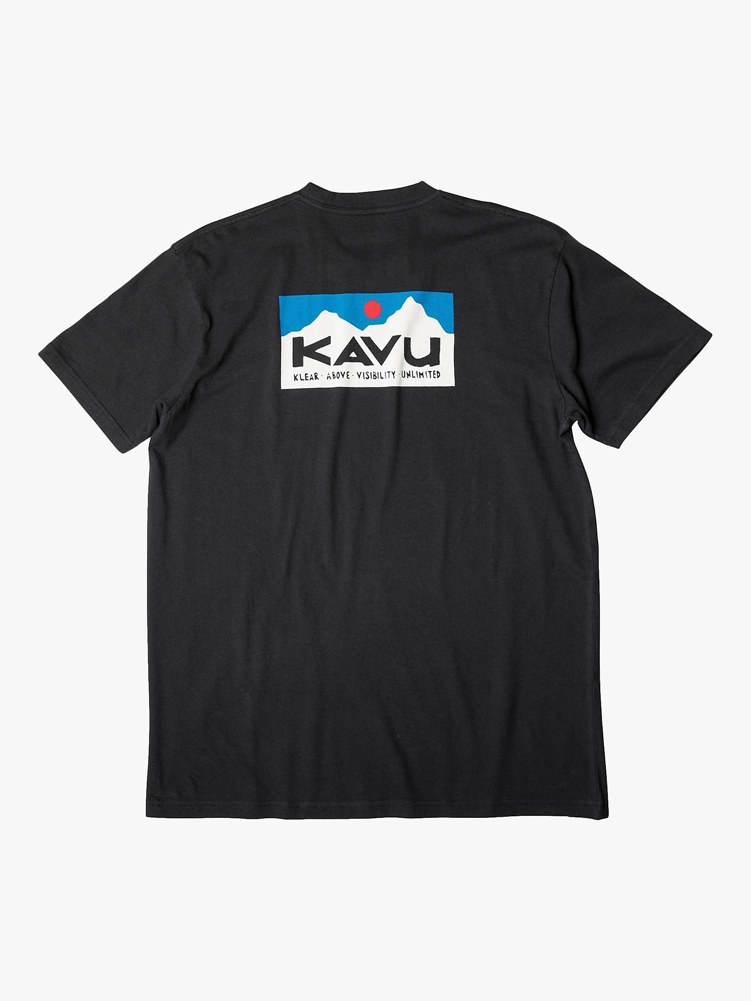 Buy KAVU Klear Above Etch Art Organic Cotton T-Shirt, Black Online at johnlewis.com